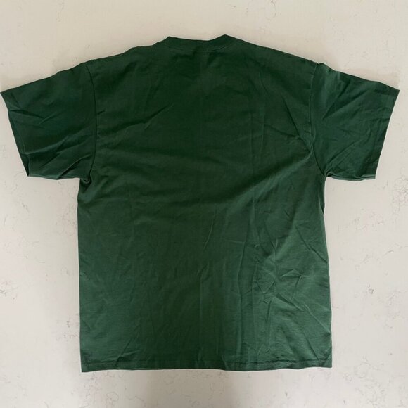 North Dakota State University Bison SS CNeck Cotton T Shirt Green Yel Sz XL NWT - Picture 4 of 10